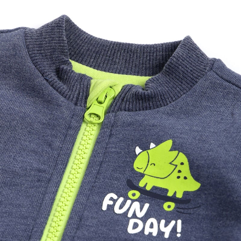 Boys Grey Printed Sweatshirt image number 2