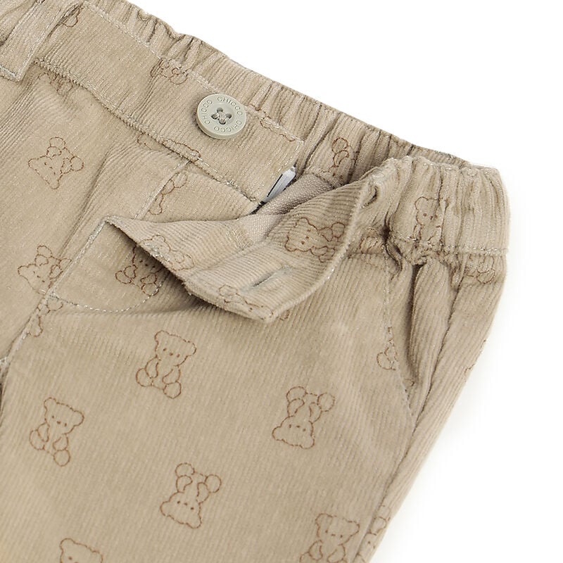 Boys Cream Embellished T-shirt with Long Trouser image number 6
