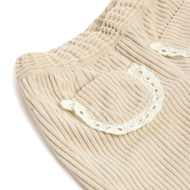 Girls Beige Embellished Trousers image number 2
