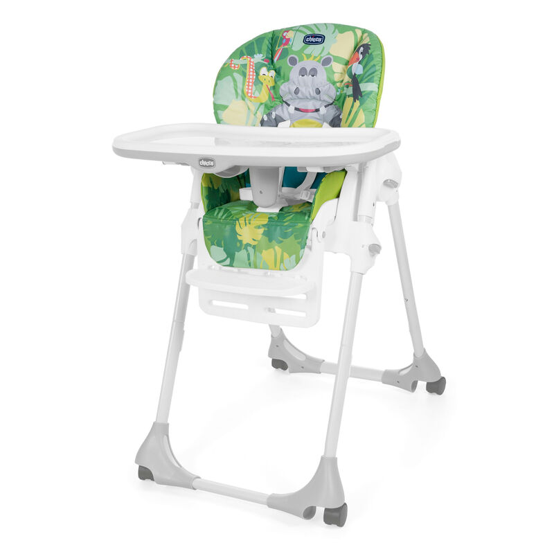 Polly Easy Highchair (Happy Jungle, Green) image number null