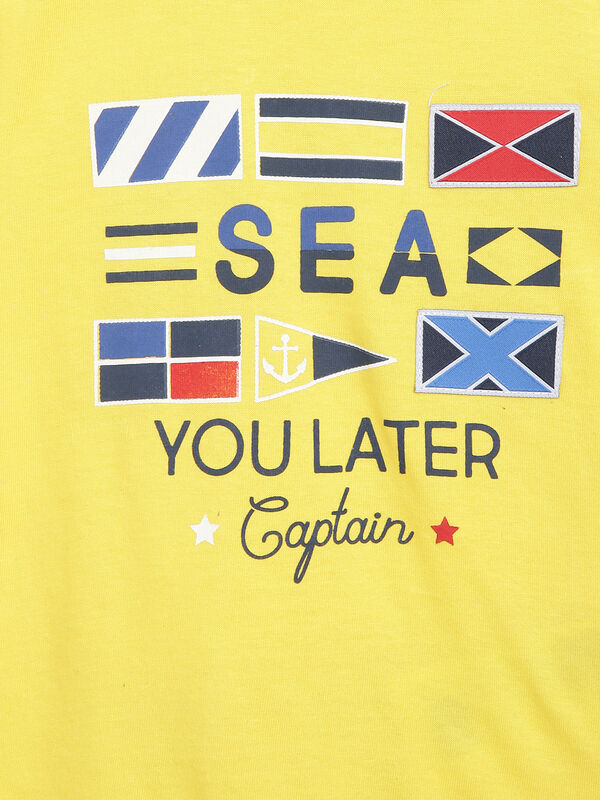 Set Of Printed T-Shirt And Shorts image number null