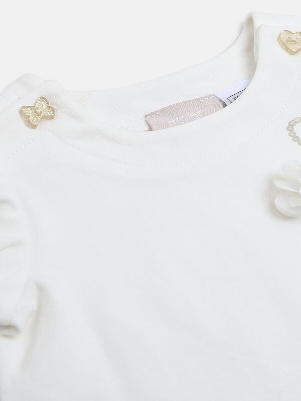Girls Bronze Short Sleeve Printed T- Shirt image number null
