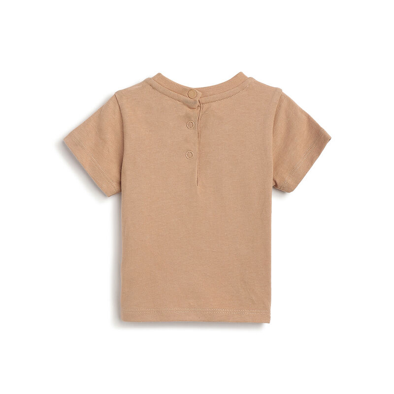 Boys Medium Brown Graphic Printed Short Sleeve T-Shirt image number 1