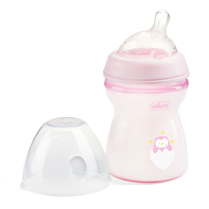 Natural Feeling Feeding Bottle (250ml, Slow) (Pink) image number 4