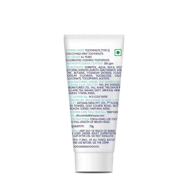 Toothpaste Mild Mint- With Fluoride (6y+) (70 gm) image number null