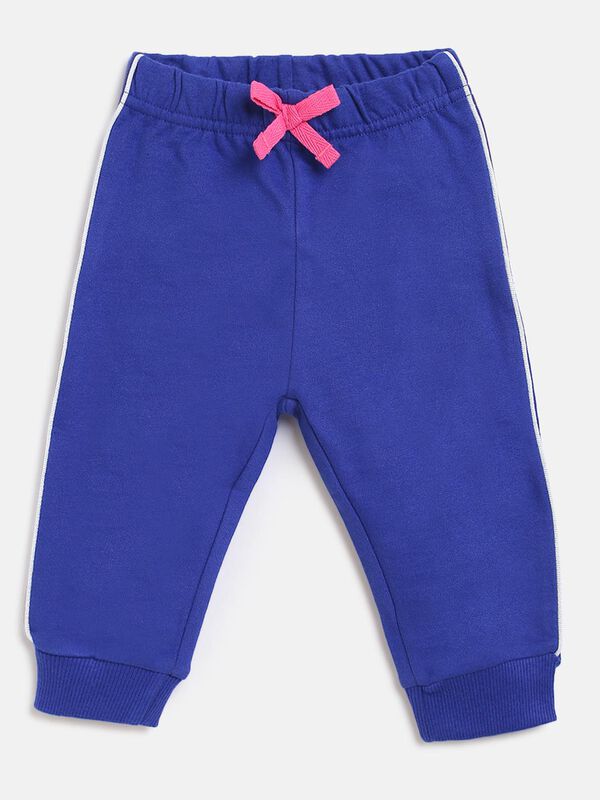 Girls Medium Blue French Terry Sweatpants image number 0
