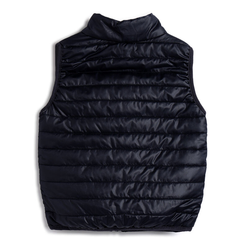 Boys Dark Blue Solid Jacket image number 1