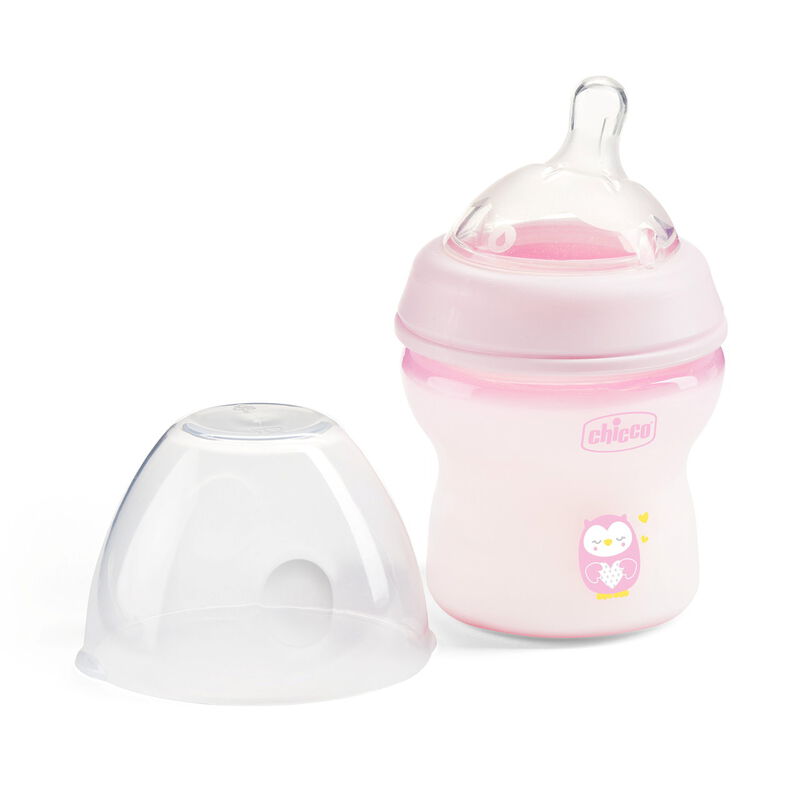Natural Feeling Feeding Bottle (150ml, Slow) (Pink) image number 4