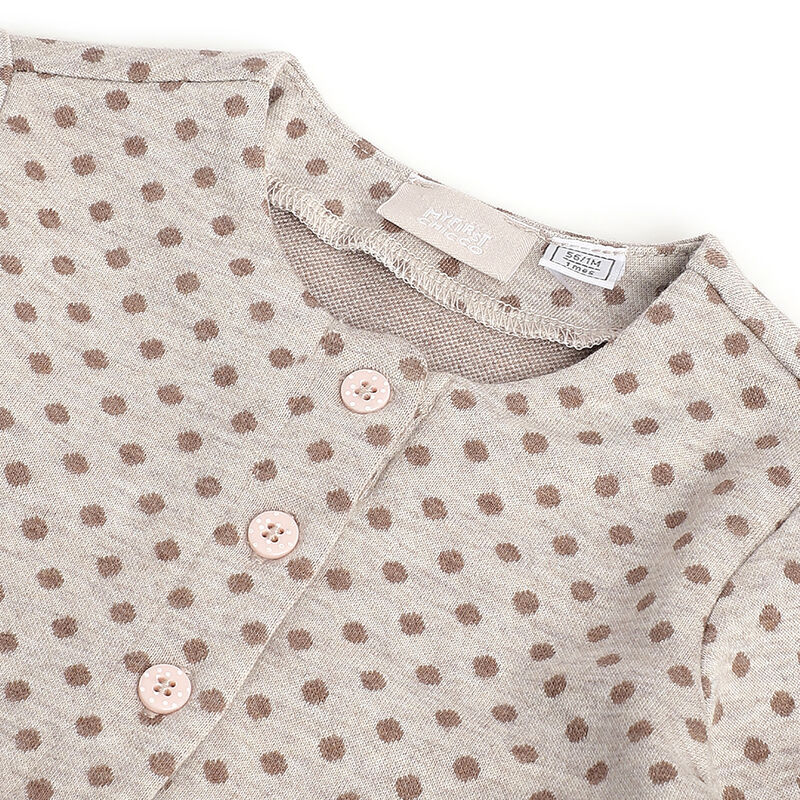 Girls Brown Printed Cardigan image number 2