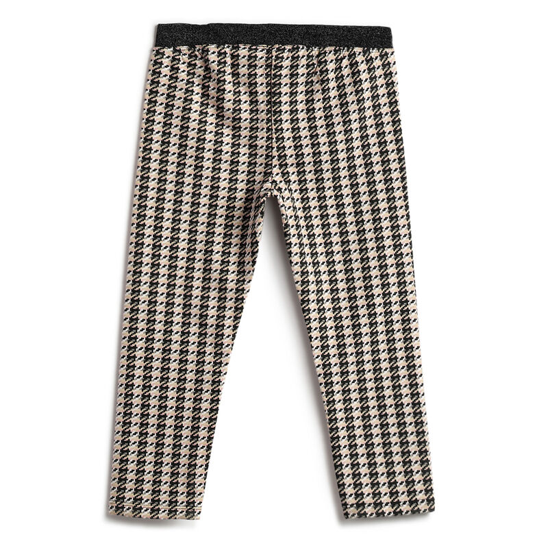 Girls Pink Sweatshirt with Checked Long Trouser image number 3