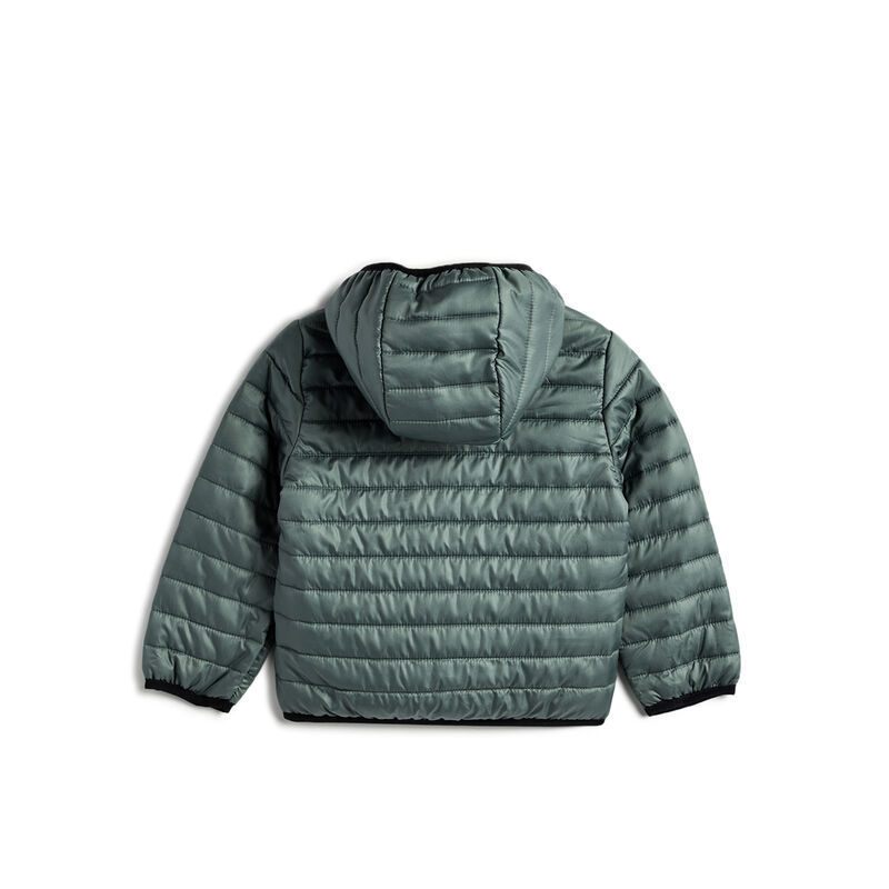 Boys Green Solid Jacket image number 2
