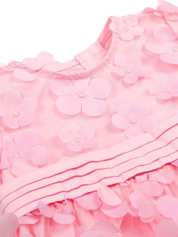 Girls Light Pink Short Sleeve Dress image number 2