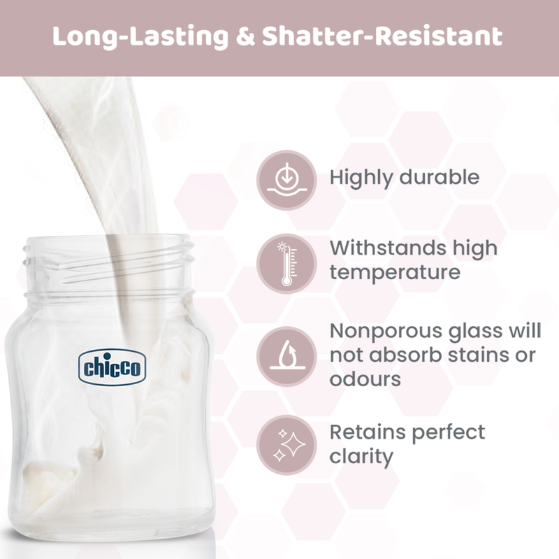 Well-Being Glass Feeding Bottle (120ml, Slow Flow) (Neutral) image number 4