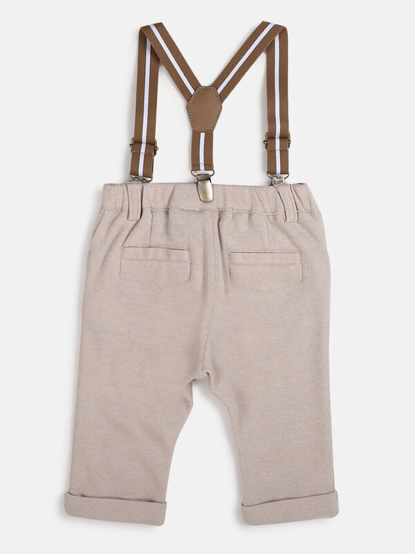 Boys Medium Natural Long Knitted Trouser image number null