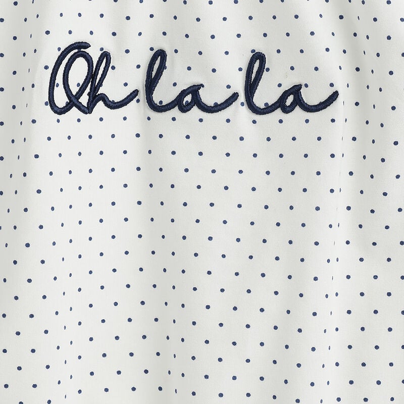 Girls White and Blue Printed Long Sleeve T- Shirt image number 3