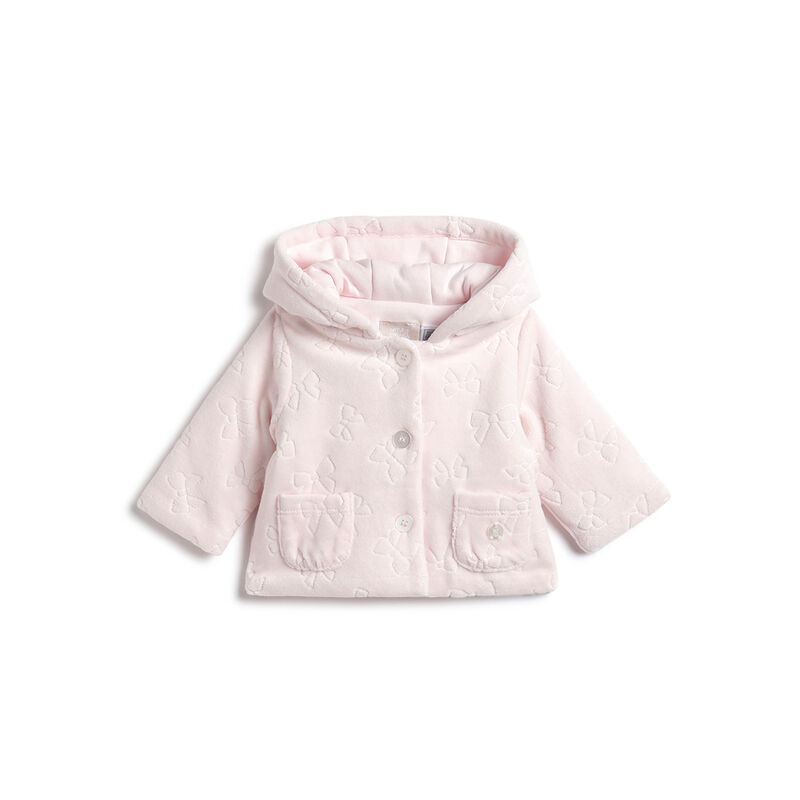 Girls Pink Printed Cardigan image number 1
