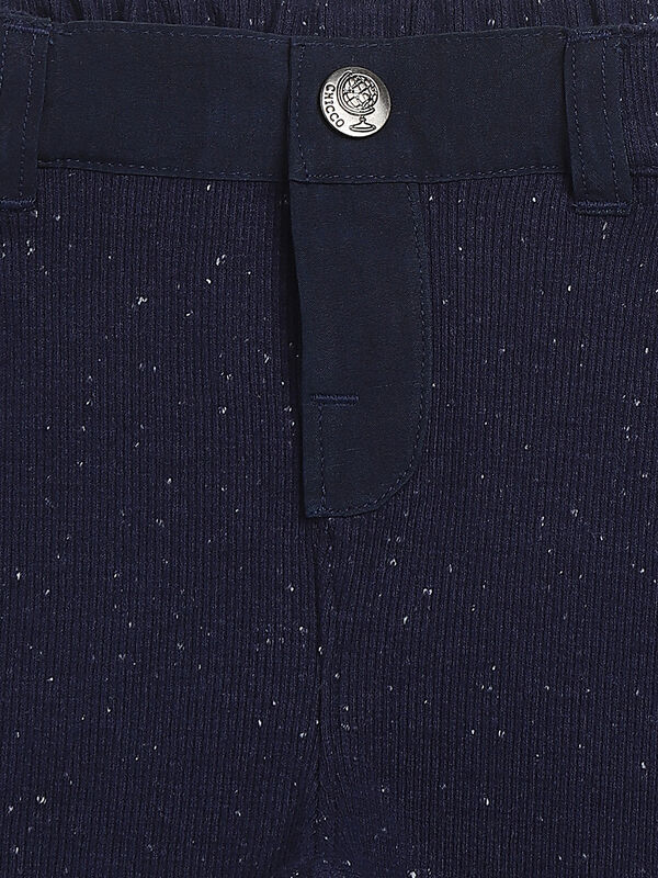 Boys Medium Blue Long Knitted Trouser image number null