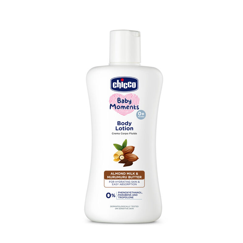 Combo- Chicco Baby Moments Body Lotion, Non-sticky, Paraben, SLS & Phenoxyethanol free,0M+ (200ML) + Chicco Baby Cream 50ML image number null
