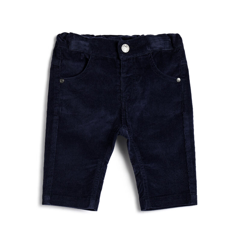 Boys Medium Blue Solid Trousers image number 0