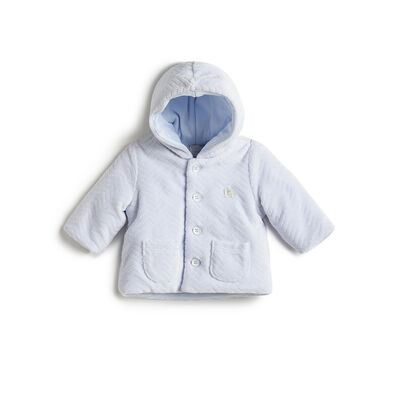 Boys Blue Self Design Jacket