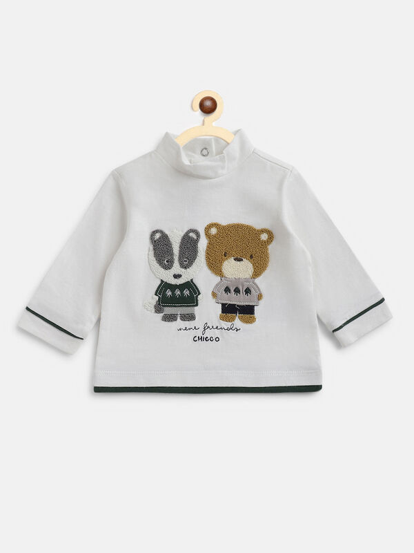 Long Sleeve T-Shirt With Applique image number null