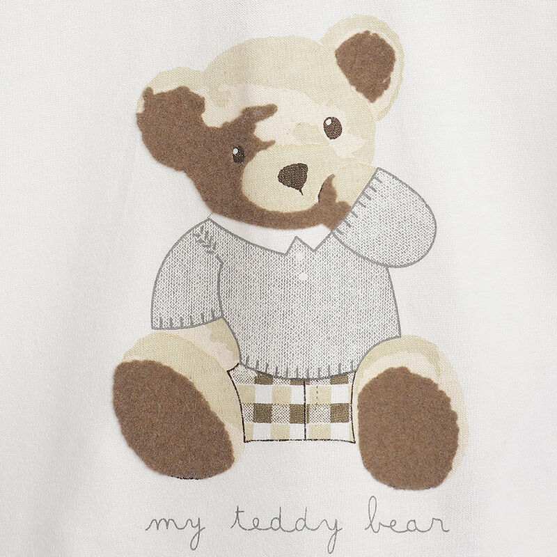 Boys White Printed Long Sleeve T- Shirt image number 4