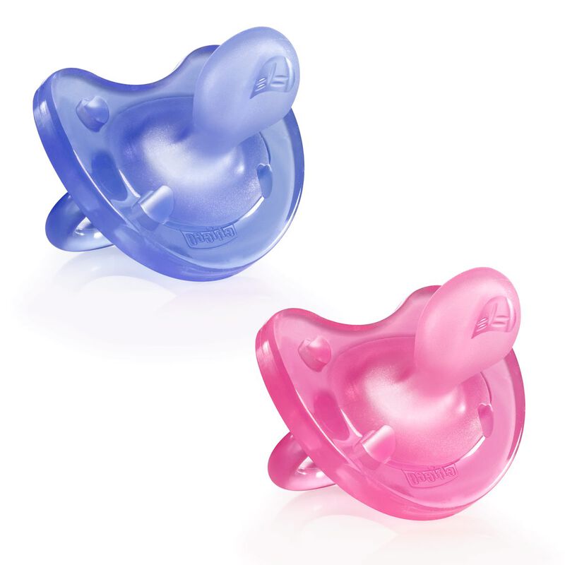 Soft Pacifier (6-16m) (Pink-Purple) (2 Pcs) image number null
