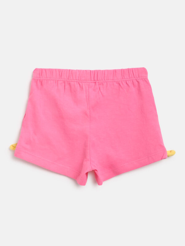Girls Medium Pink T-shirt with Shorts image number null