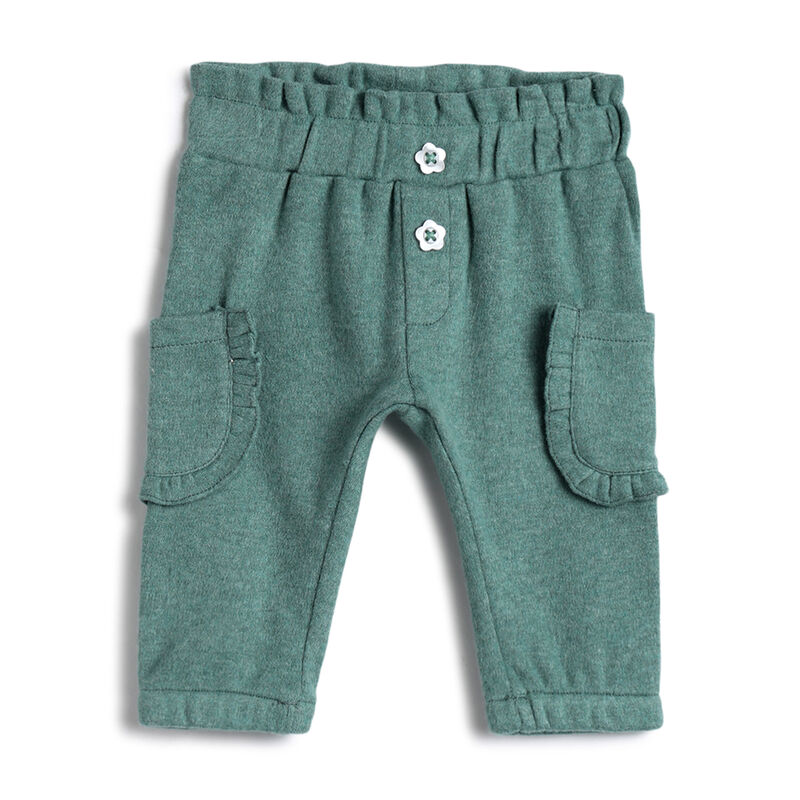 Girls Green Embellished Trousers image number 0