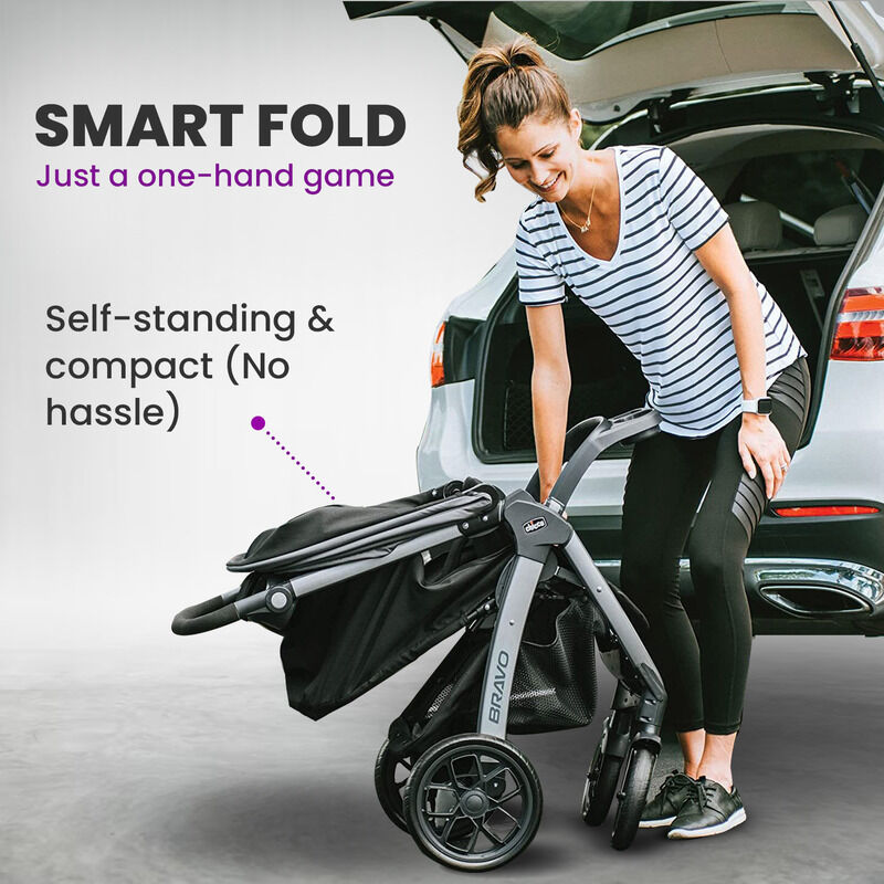 Bravo Quick Fold stroller (Black) image number 6