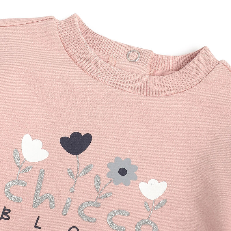 Girls Printed Sweatshirt with long Trouser image number 4