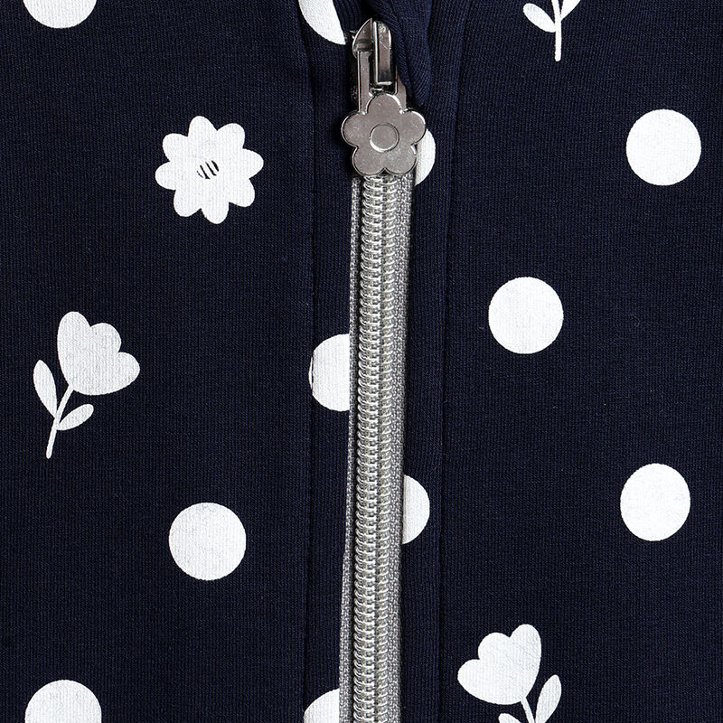 Girls Dark Blue Printed Sweatshirt image number 3