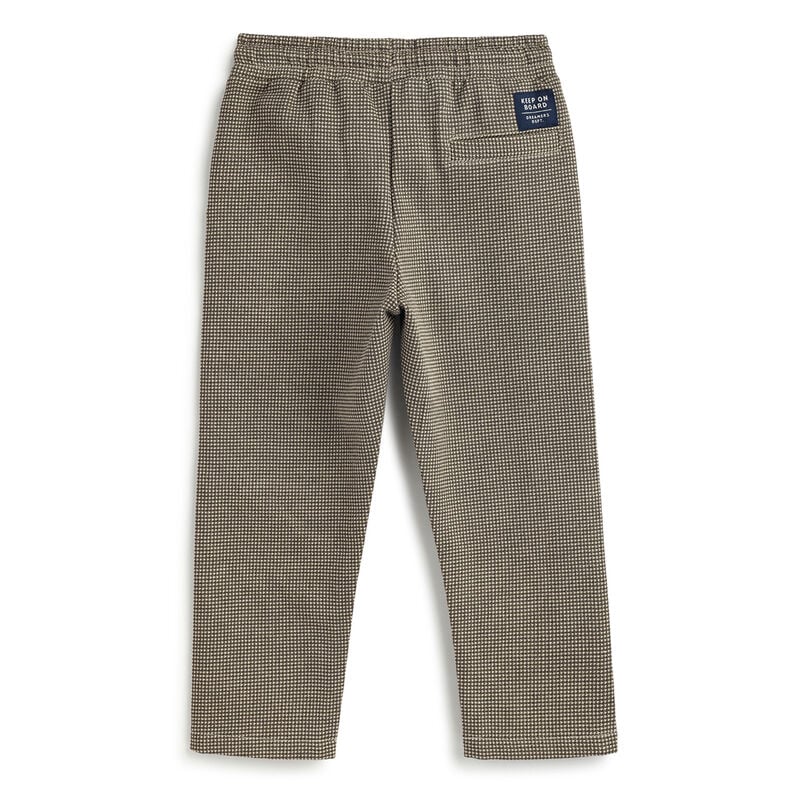 Boys Brown Printed Trousers image number 1