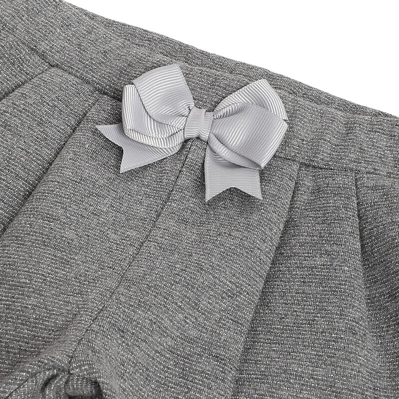 Girls Medium Grey Embellished Trousers image number 2