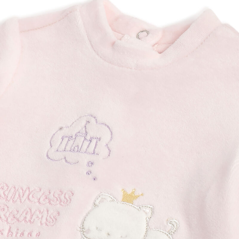 Girls Pink Sweatshirt with leggings image number 4