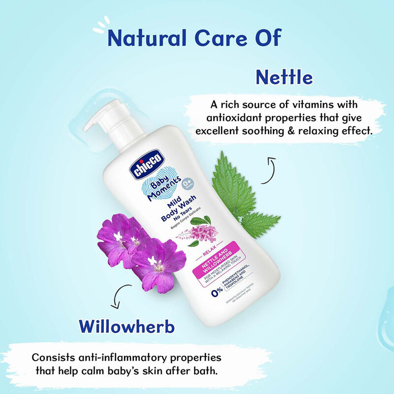 Combo- Mild Body Wash Relax 500ML + Body Lotion 500ML + Baby Cream 50ML image number null