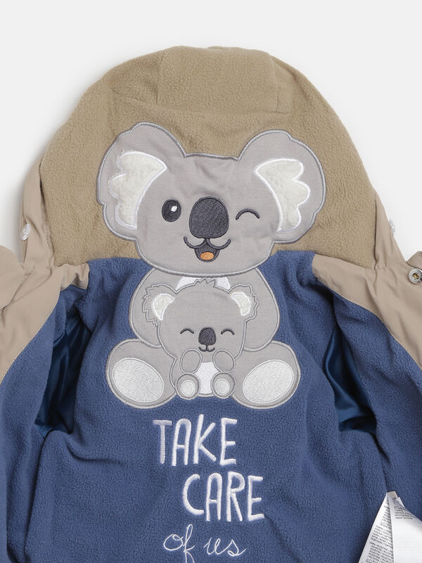 Parka Jacket- Padded With Koala Graphic image number null