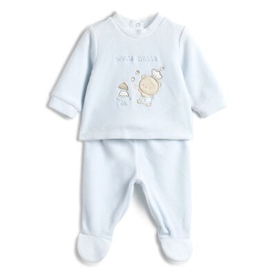 Boys Blue Sweatshirt with Leggings