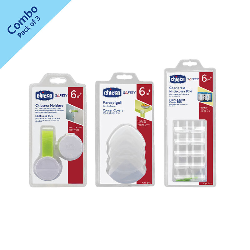 Combo-Corner Covers (4 Pcs)+Multi Lock+Standard Socket Covers (10 Pcs) image number null