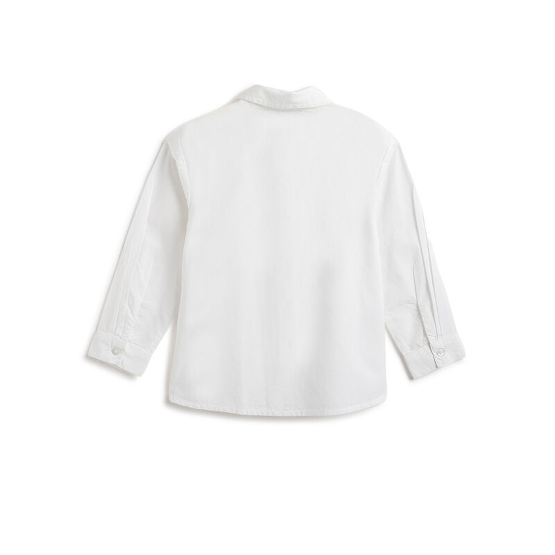 Girls White Embellished Long Sleeve Shirt image number 1