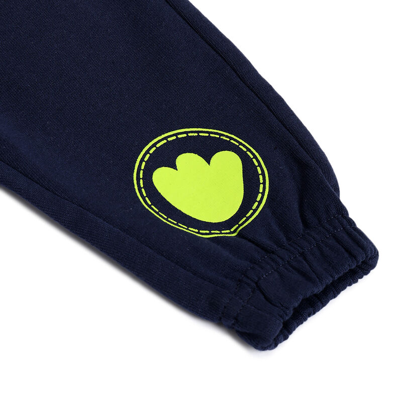 Boys Navy Printed Joggers image number 3