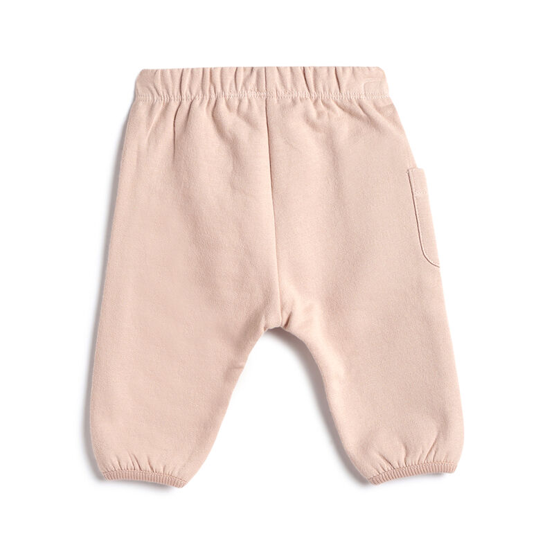 Girls Light Pink Solid Joggers image number 1