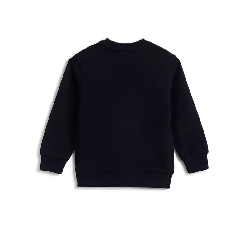 Boys Dark Blue Printed Sweatshirt image number 1