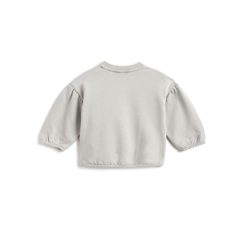 Girls Grey Printed Sweatshirt image number 1