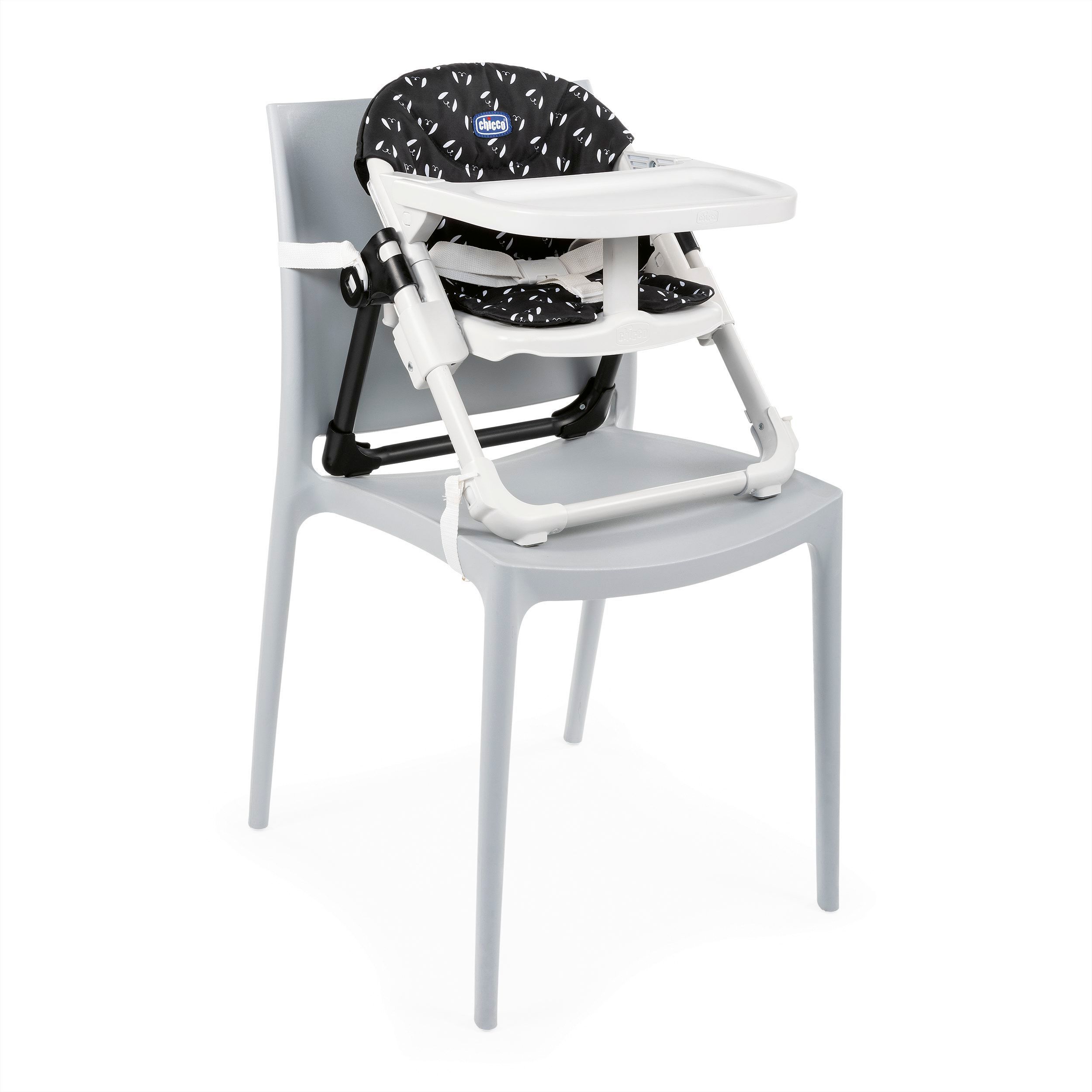 6-36 meses Sweetdog Elevador asiento de silla regulable 4 posiciones color azul marino estampado perros Chicco Chairy ligero y transportable 