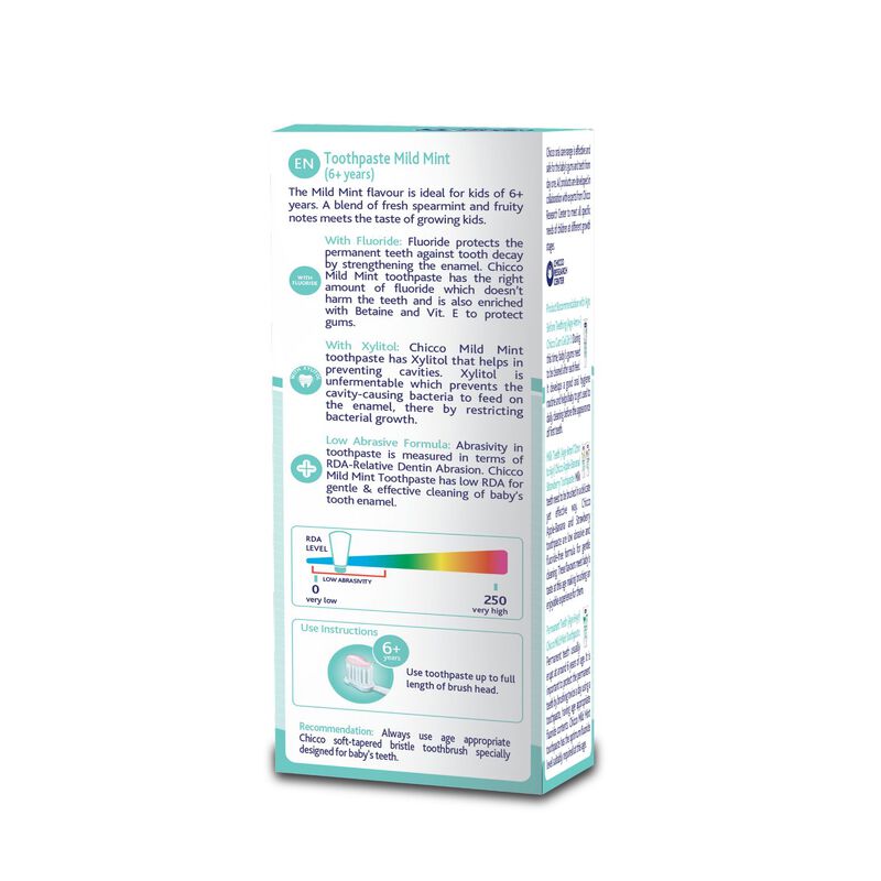 Toothpaste Mild Mint- With Fluoride (6y+) (70 gm) image number null