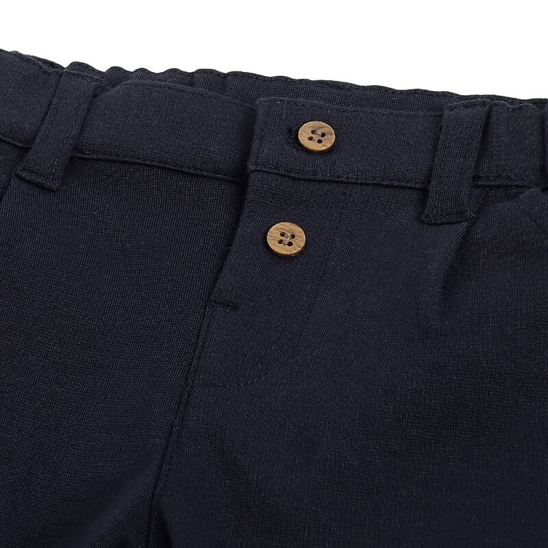 Boys Dark Blue Solid Trousers image number 2