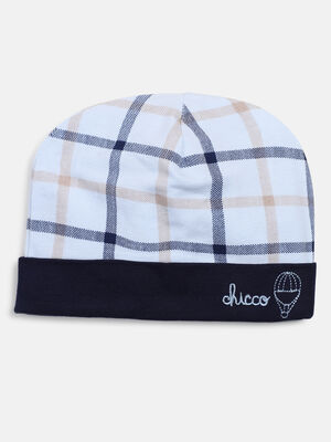 Boys Light Blue Checkered Cap