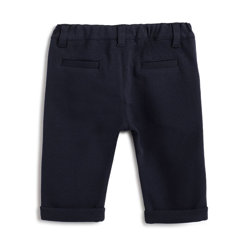 Boys Dark Blue Solid Trousers image number 1