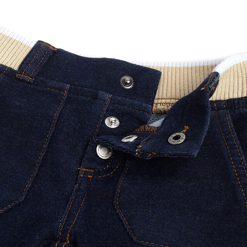 Boys Dark Blue Solid Trousers image number 2